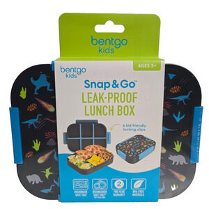 Bentgo Kids Snap & Go Leak Proof Lunch Box - Dinosaurs!- NEW